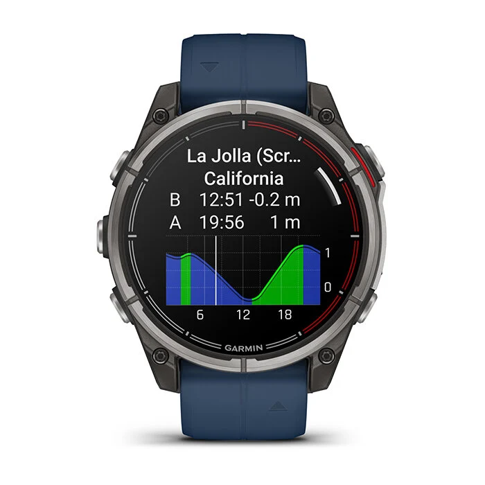 Reloj Garmin Quatix 8 47 mm AMOLED - Zafiro - Titanio
