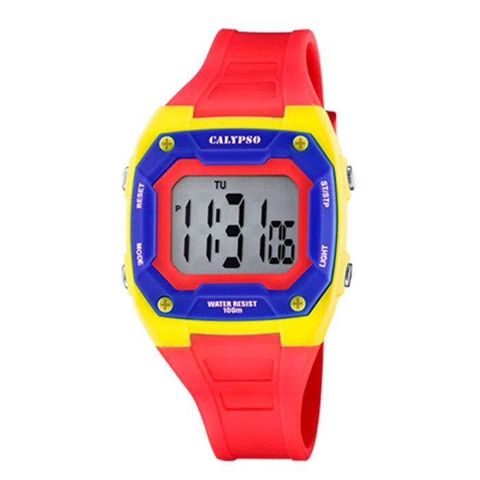 Reloj Calypso Digital Color Splash K5813/3 para niño