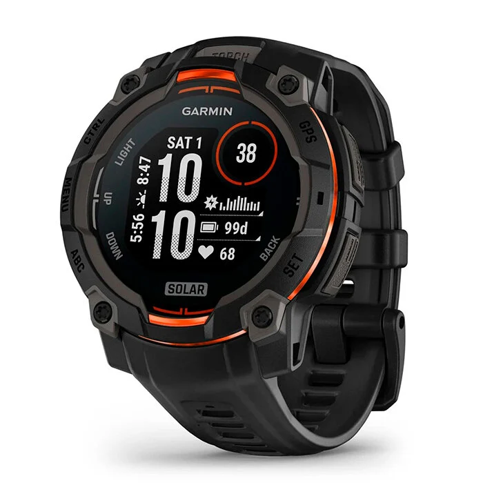 Reloj Garmin Instinct 3 45 mm Solar correa Negra 010-02934-00