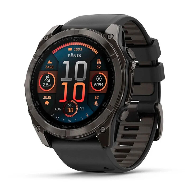 Reloj Garmin Fenix 8 51mm Zafiro Amoled Gris Carbón 010-02905-21