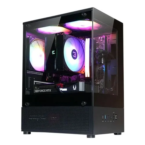 Case Zalman Cubix-G microATX Cristal Templado RGB Negro