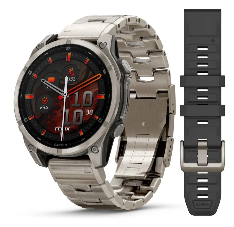 Reloj Garmin Fénix 8 47mm Amoled Sapphire Titanio Pulsera titanio 010-02904-40