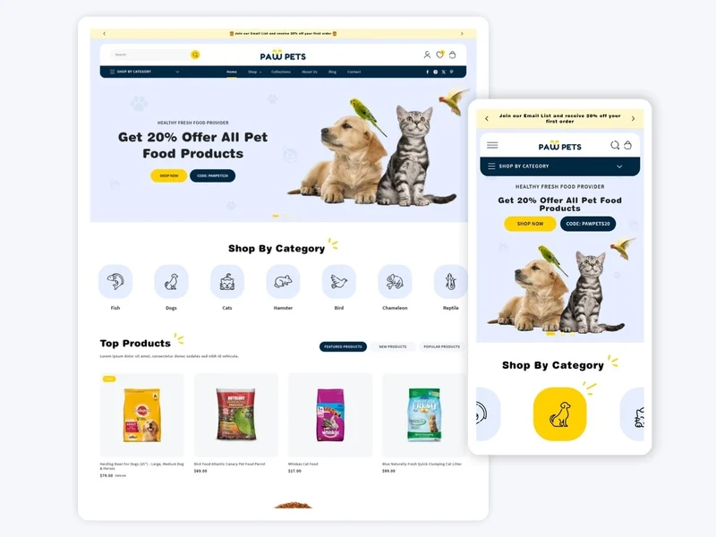 PawPets SHOP - Best Pet Store | Shopify 2.0 Theme