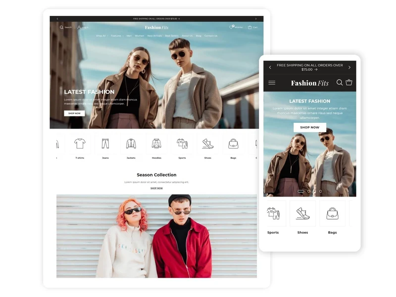 Best Shopify Fashion Fits theme for Fashion Stores | Shopify 2.0 Theme