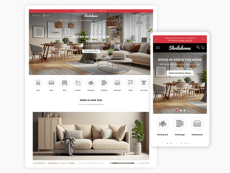SHRILAHOME - Best Furniture & Home Decor | Shopify 2.0 Themes