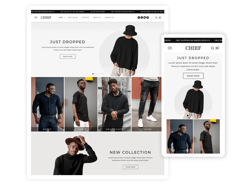 Chief Fashion - Shopify Fashion Themes | Shopify 2.0 Theme