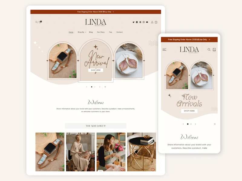 LINDA - Jewelry Online Store | Shopify 2.0 Theme