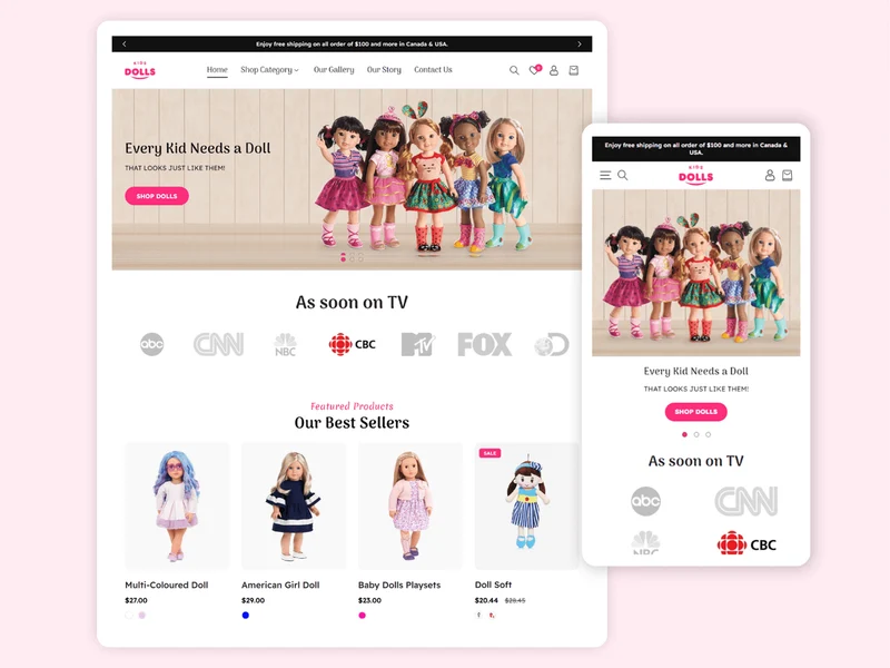 DOLLS - Best Shopify Toy Store | Shopify 2.0 Theme