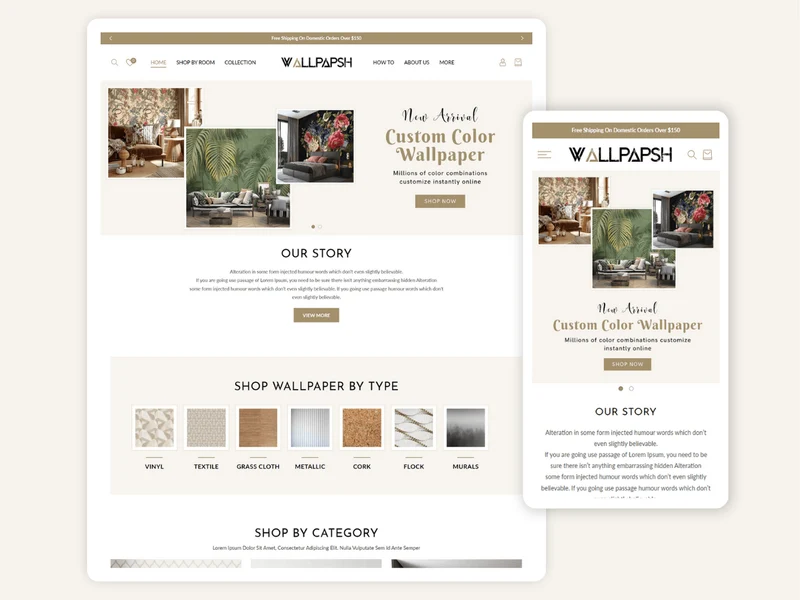 WALLPAPSH - Premium Shopify Wallpaper Themes | Shopify 2.0 Theme