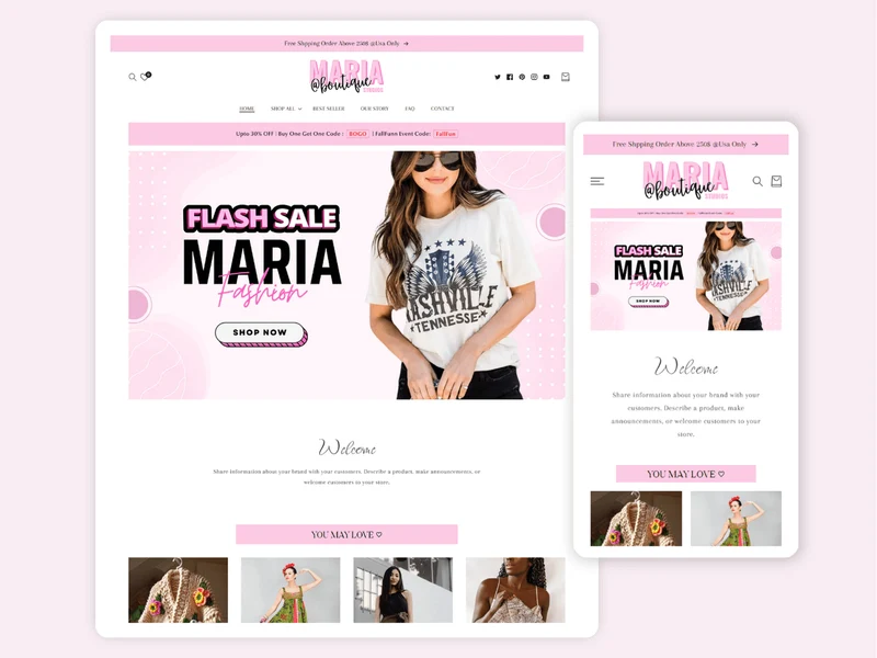 The MARIA boutique - Best Fashion For Women's | Shopify 2.0 Theme