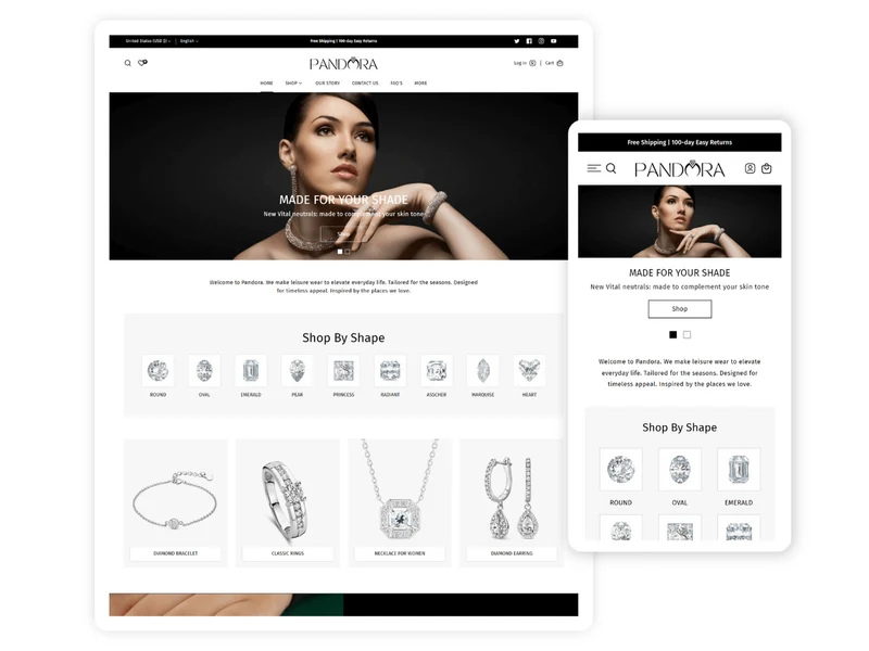 GEMORA - Best Shopify Themes For Jewelry | Shopify 2.0 Theme