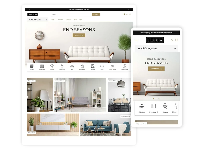 DECORA - Best Shopify Furniture Themes For Speedo Themes | Shopify 2.0 Theme