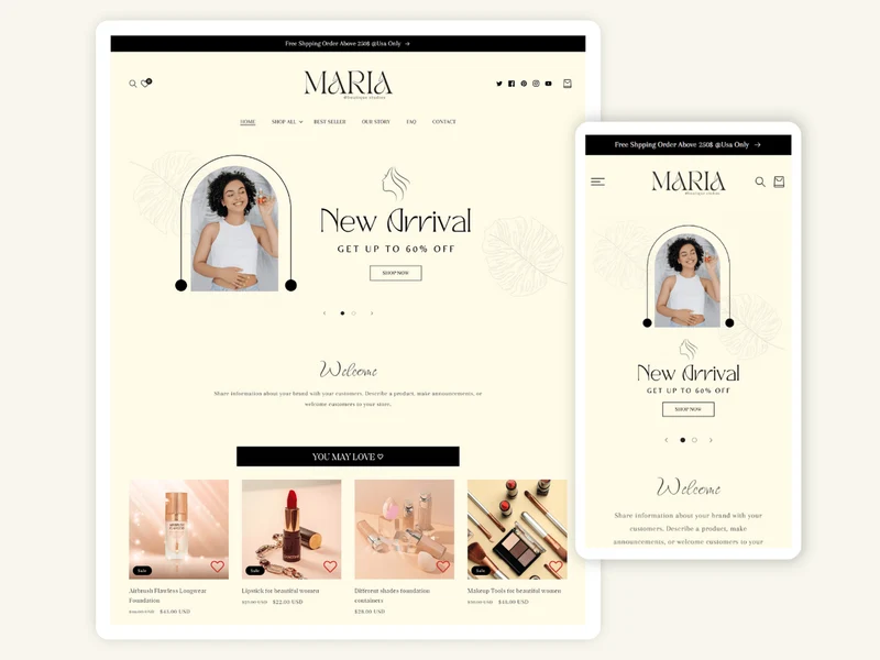 Beautiva - Premium Women Beauty Store | Shopify 2.0 Theme