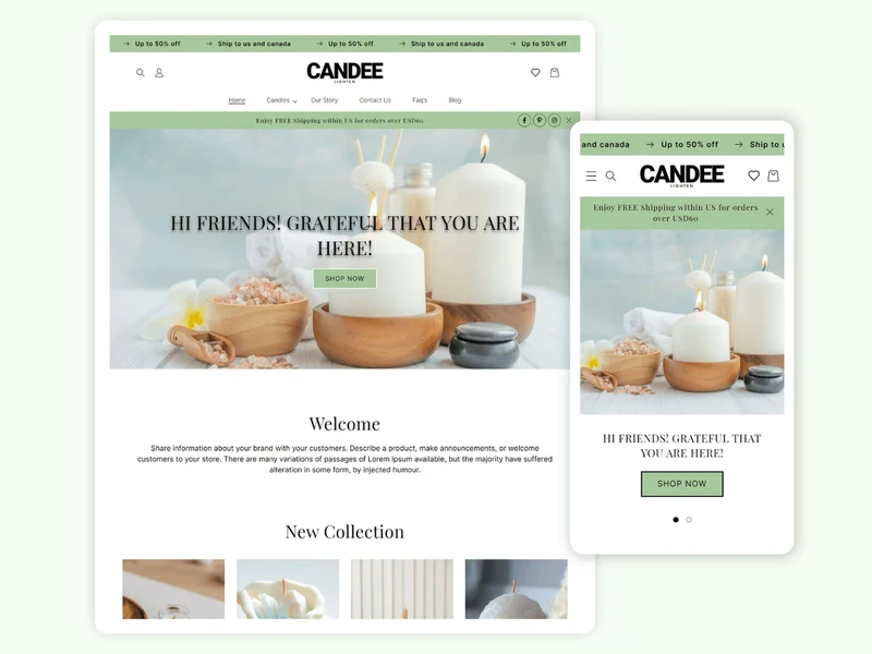 Candee - Best Shopify Candle Themes | Shopify 2.0 Theme