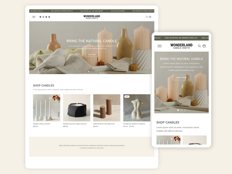Wonderland Candle Crafts - Best Shopify Candle Theme | Shopify 2.0 Theme
