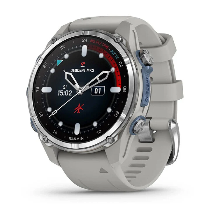 Garmin Descent Mk3 43mm Acero y Silicona Gris 010-02753-04