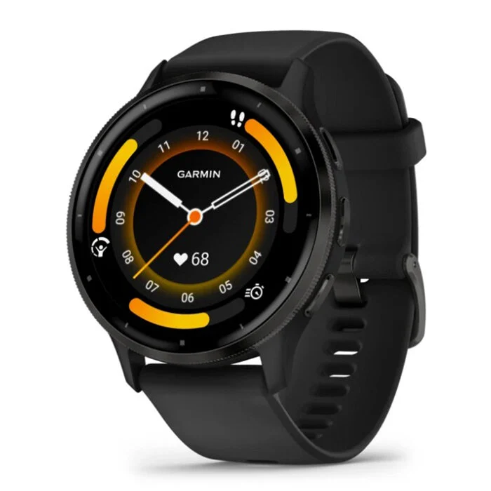 Reloj Garmin Venu 3 Acero Negro Correa Negro 010-02784-01