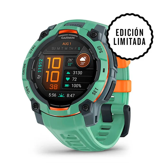 Reloj Garmin Instinct 3 45 mm Amoled correa Verde 010-02936-01
