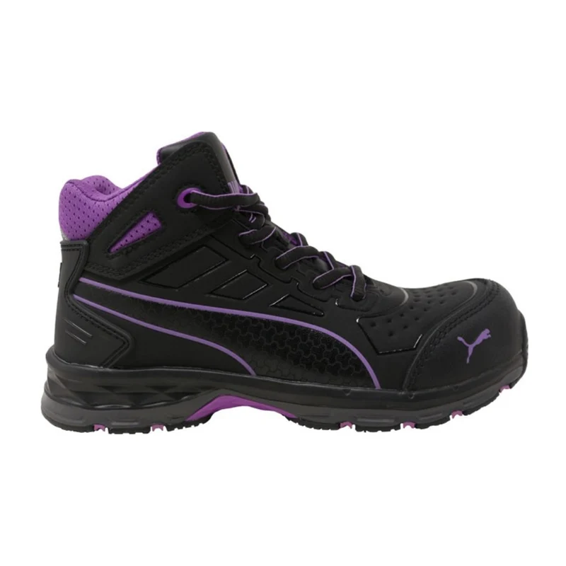 Puma Zapatos de Seguridad Stepper 2.0 Negro/Morado, para Mujer