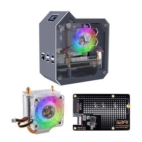 Case ABS 52Pi para Raspberry Pi 5