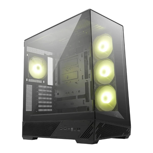 Case MSI MAG PANO 130R PZ - Mid Tower - ATX - Vidrio Templado - 4 Ventiladores ARGB 120mm - USB Type-C - 306-7G32R21-HH9