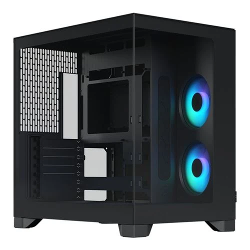 Case Fractal Design Pop 2 Vision RGB Tempered Glass ATX Mid-Tower Computer Case Negro