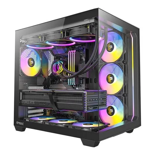 Case Antec C5 ARGB Tempered Glass ATX Mid-Tower Computer Case Negro