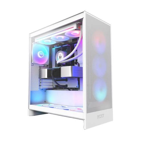 Case NZXT H7 Flow RGB Tempered Glass ATX Mid-Tower