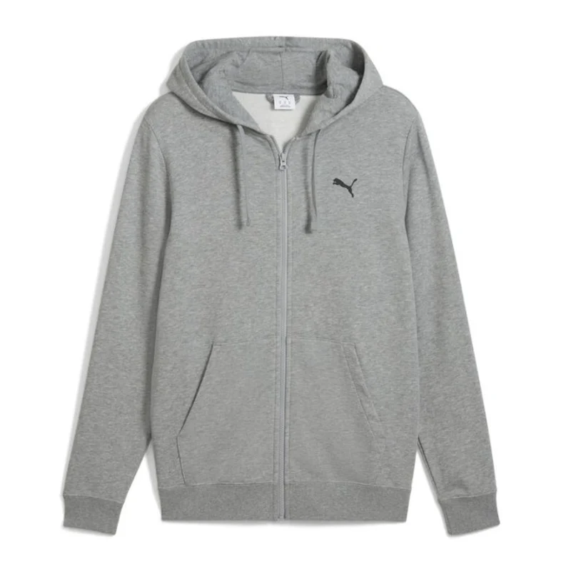 Puma Sudadera con Capucha Essentials Small Logo Gris, para Hombre