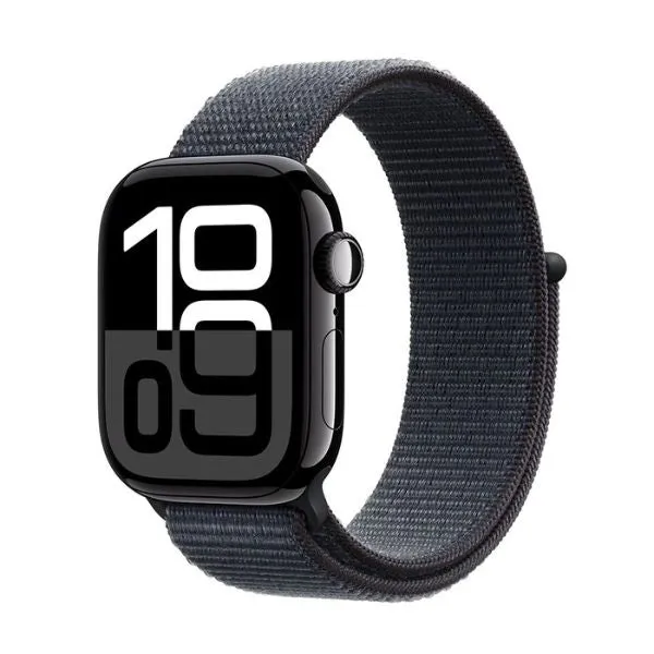 Apple Watch Series 10 GPS 42mm - Caja de Aluminio Negra - Correa Ink Cloud Sport Loop