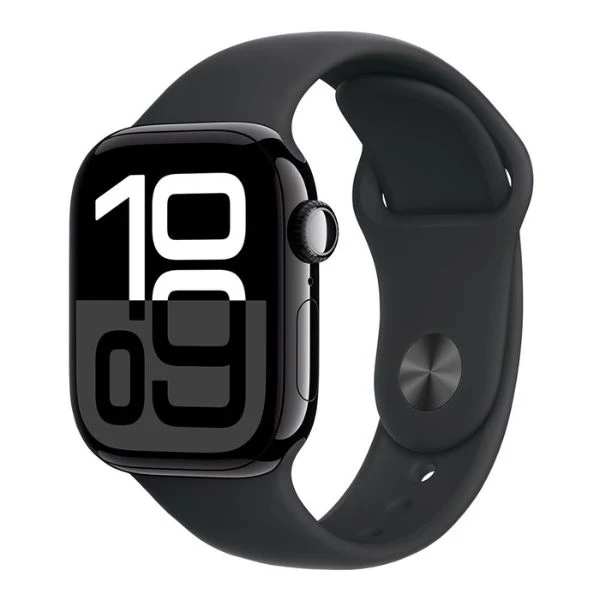 Apple Watch Series 10 GPS + Cellular 46mm - Caja de Aluminio Jet Black - Correa Black Sport Band - MWY33LW/A