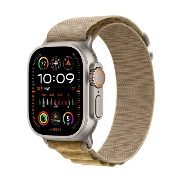 Apple Watch Ultra 2 MX4F3LW/A GPS + Cellular 49mm - Caja Titanio Natural - Tan Alpine Loop Medium - 64GB