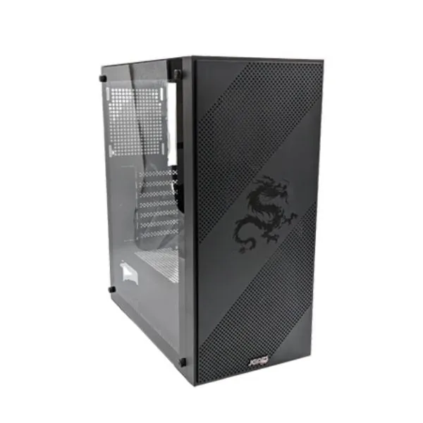 Case gaming Jemip DRAGON - Mid Tower - ATX - Negro - USB 3.0 + 2x USB - HD Audio - Vidrio Templado