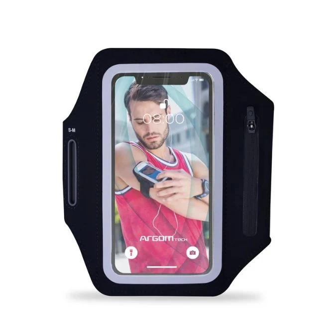 Brazalete Deportivo Argom con Pantalla Táctil para Teléfono - Negro ARG-AC-0446BK