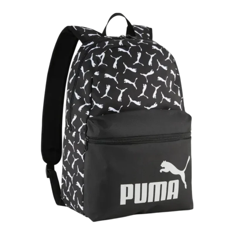 Puma Mochila Casual Phase AOP Logotipo Negro, Unisex
