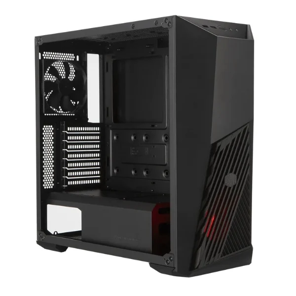 Case Cooler Master Gaming K501L - Mid Tower - ATX - Negro - Lateral de Vidrio Templado - 2 Ventiladores Incluidos