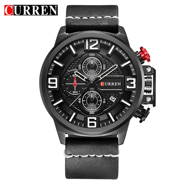 CURREN Date Chronograph Men Watch