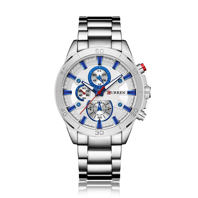CURREN Mens Watch Classic Military Army Business Leather Band