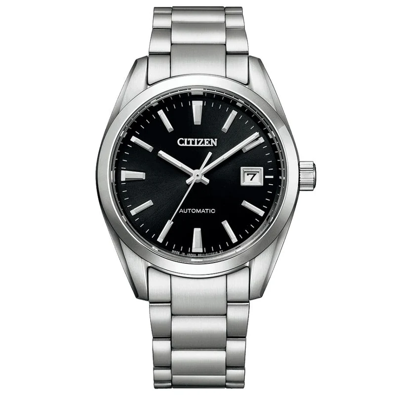 Reloj automático JDM para hombre CITIZEN COLLECTION NB1050-59E con esfera negra, calibre 9011.