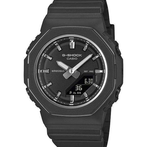 Reloj CASIO G-SHOCK GMA-P2110-1AJF con bisel metálico para mujer