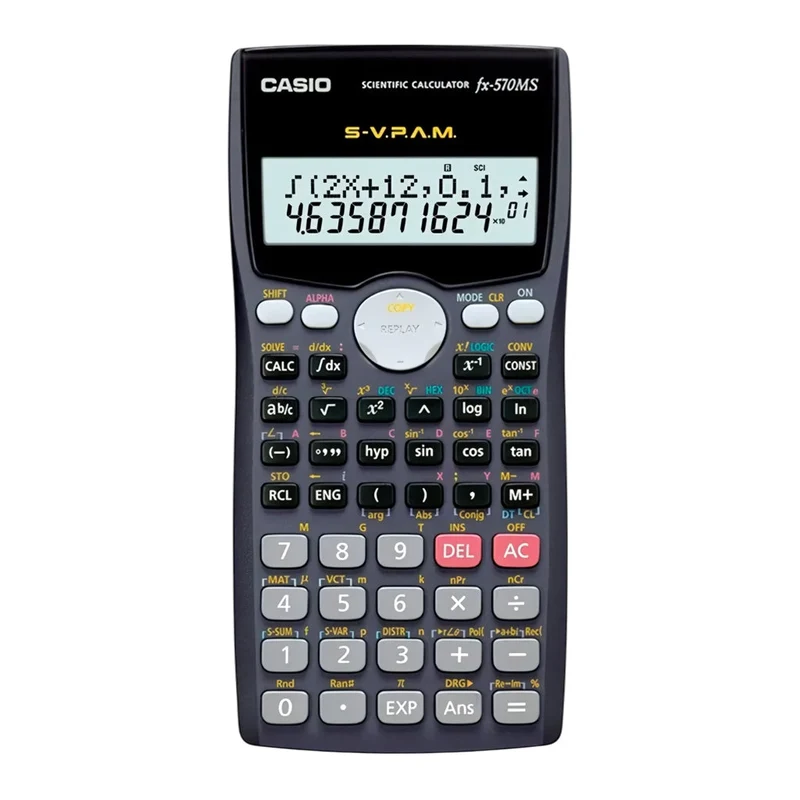 Casio Calculadora Científica Estándar, FX-570MS