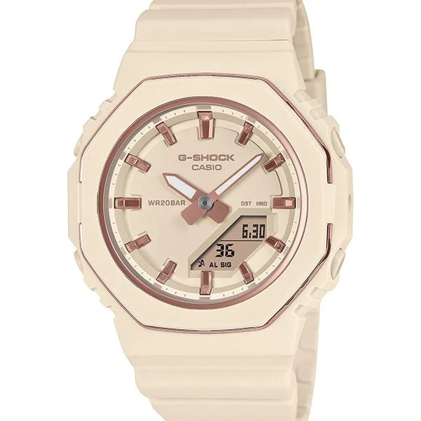Reloj CASIO G-SHOCK GMA-P2110-4AJF con bisel metálico para mujer