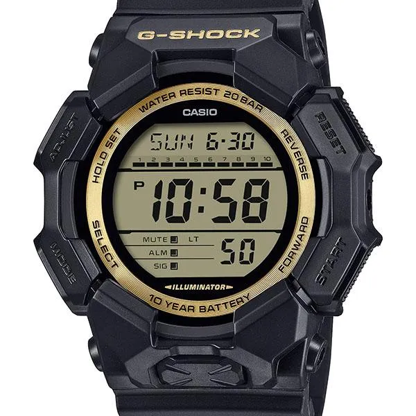 Reloj CASIO G-SHOCK G-SHOCK SERIE NEGRO Y DORADO para hombre GD-010GB-1A9JF