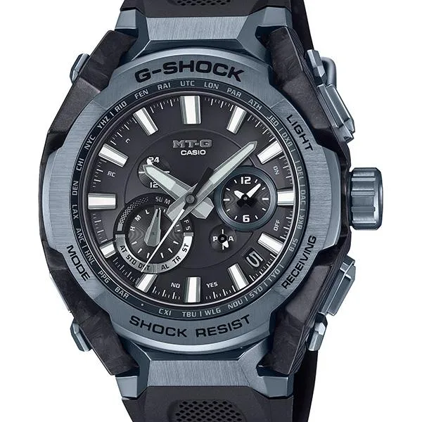 MTG-B4000B-1A2JF G-SHOCK CASIO Nuevo reloj MT-G B4000 con correa de plástico IP azul para hombre