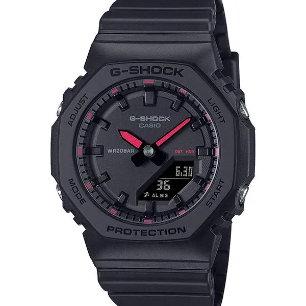 Reloj deportivo CASIO G-SHOCK con detalles en color para mujer GMA-P2100SA-1A1JF