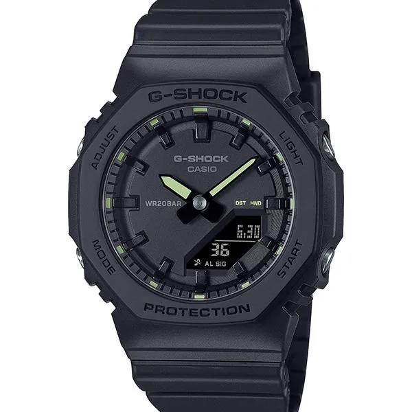 Reloj deportivo CASIO G-SHOCK con detalles en color para mujer GMA-P2100SA-1A2JF