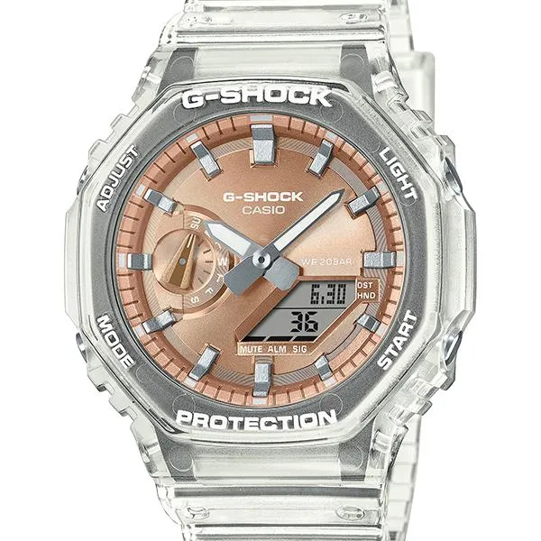 GA-2100BM-7A5JF Reloj para hombre G-SHOCK CASIO con esfera metálica brillante