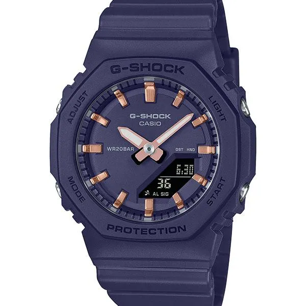 Reloj CASIO G-SHOCK con índices metálicos para mujer GMA-P2100M-2AJF
