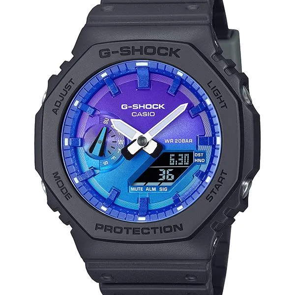 Reloj analógico-digital para hombre CASIO G-SHOCK GA-2100FL-1AJF JDM Carbon Core Guard negro