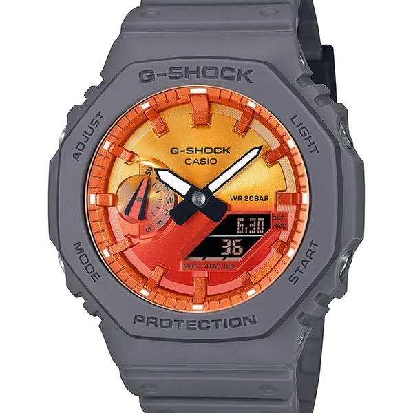 Reloj analógico-digital para hombre CASIO G-SHOCK GA-2100FL-1AJF JDM Carbon Core Guard negro